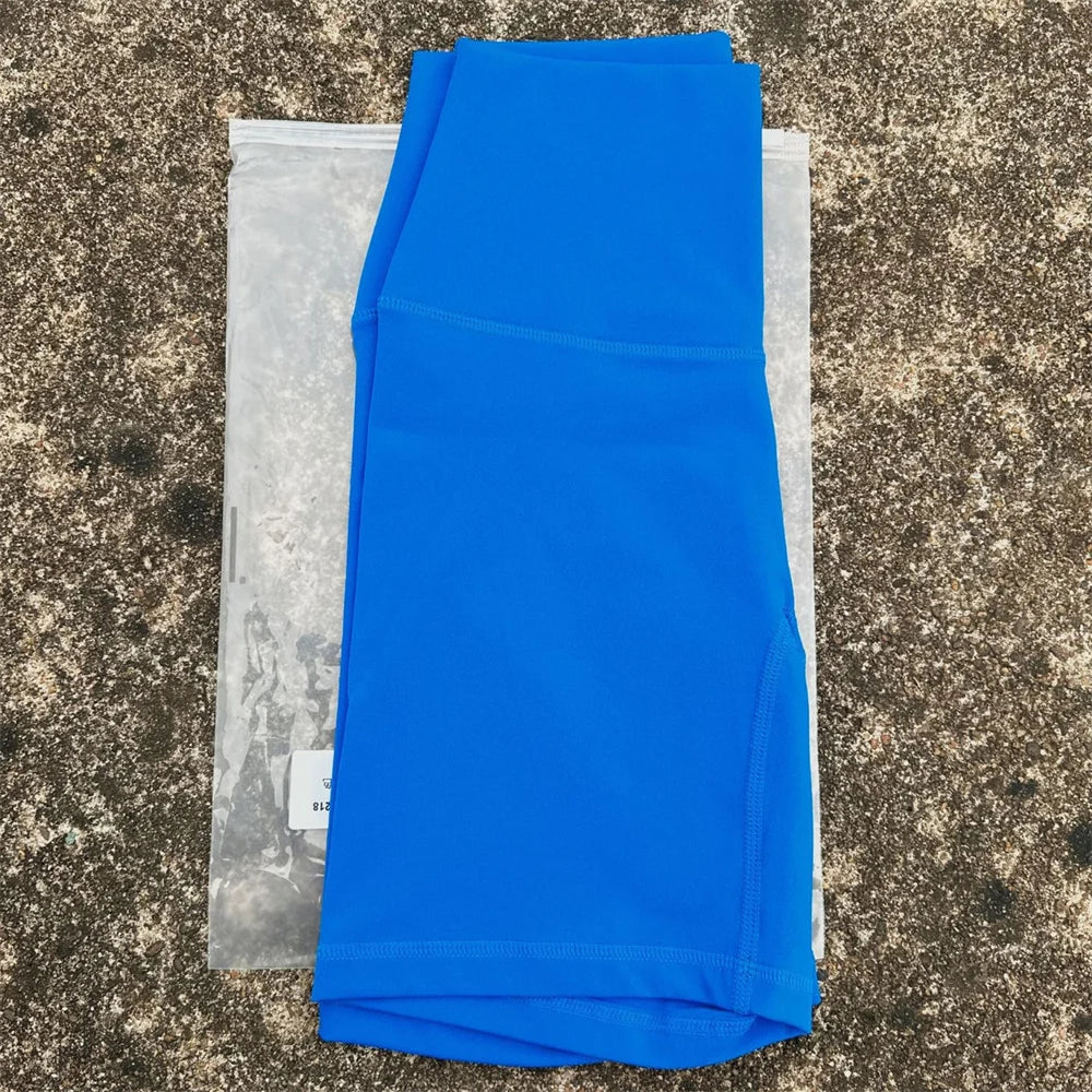Women's High Waist Nylon Blend Shorts for Yoga and Training