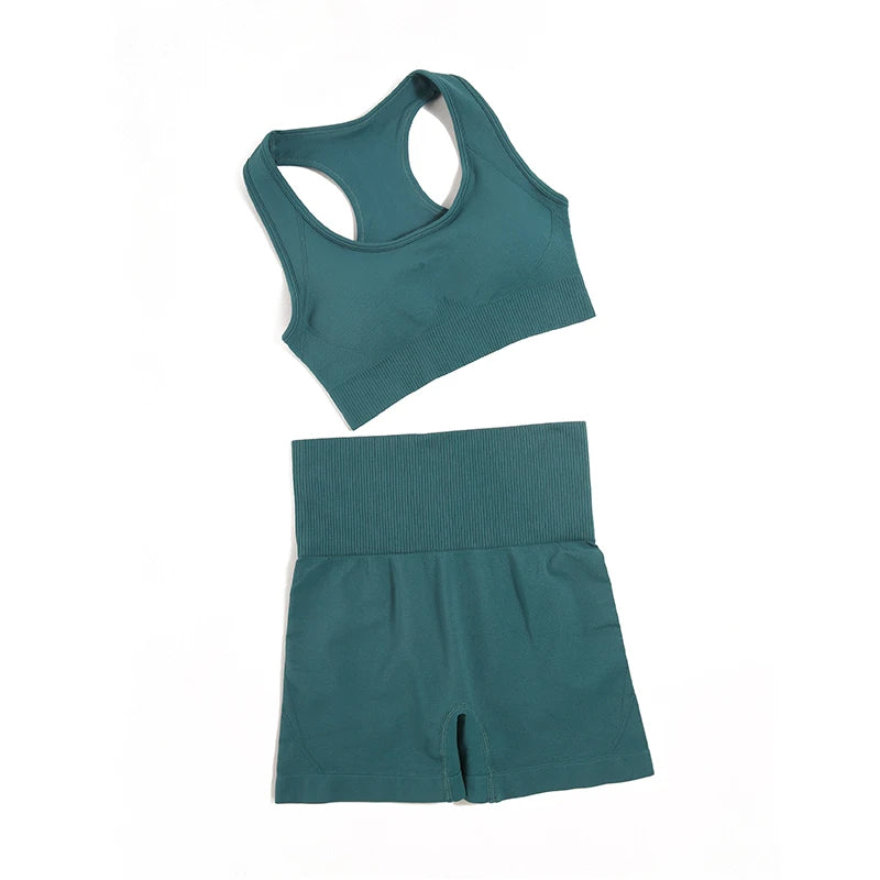 Women's Variable Sleeve Top And Bottoms Yoga Set