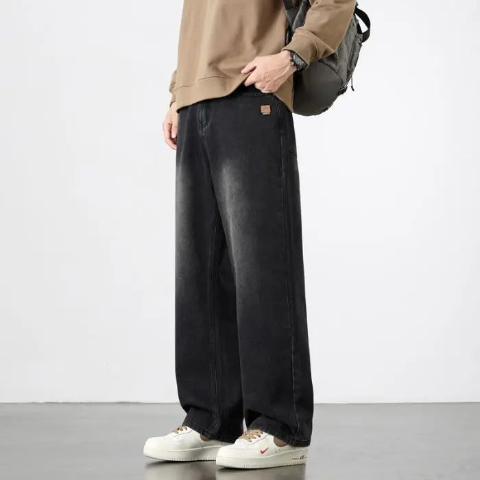 Men's Wide Leg Denim Jeans for Casual Everyday Wear