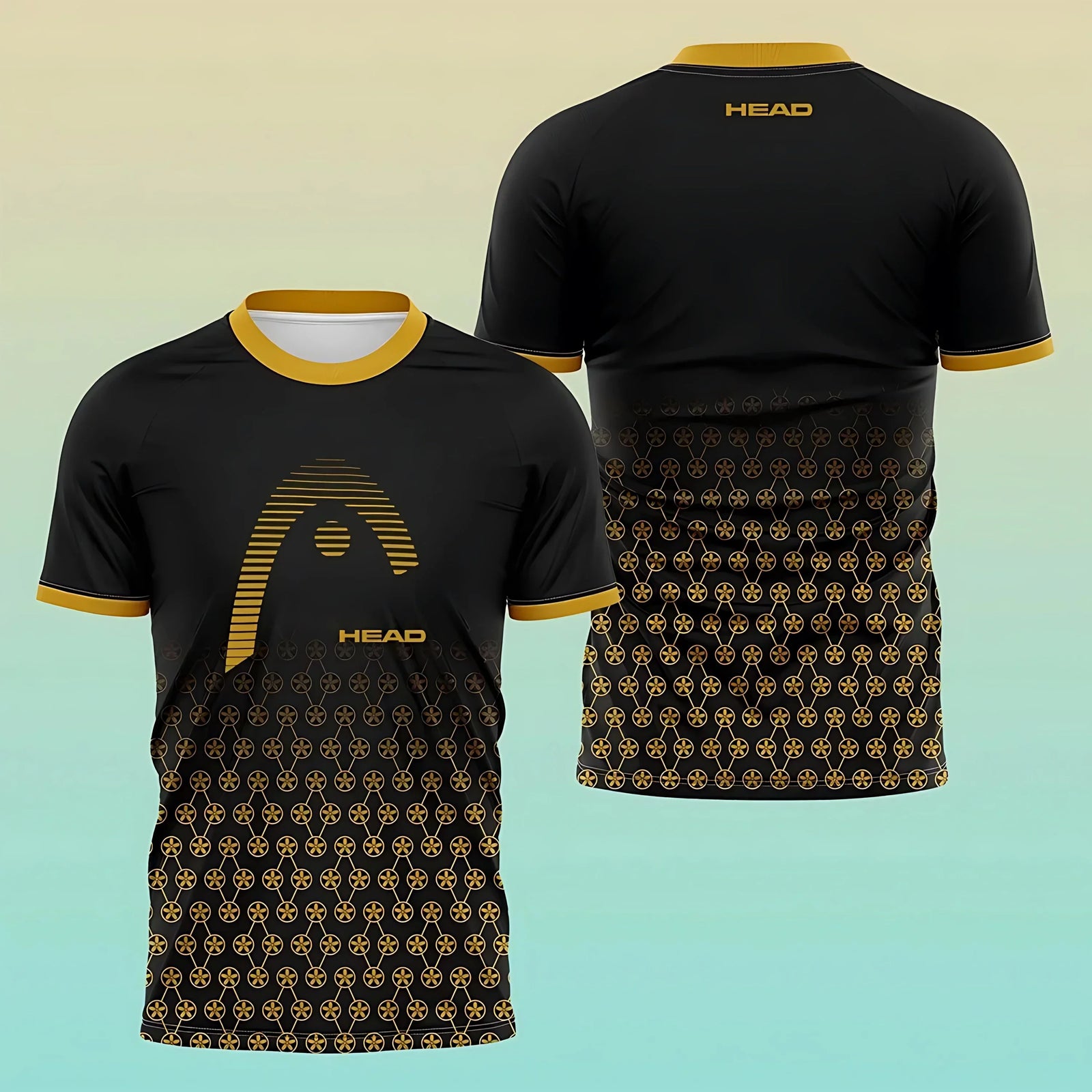 Tennis Graphic Short Sleeve Crew Neck Sports T Shirt