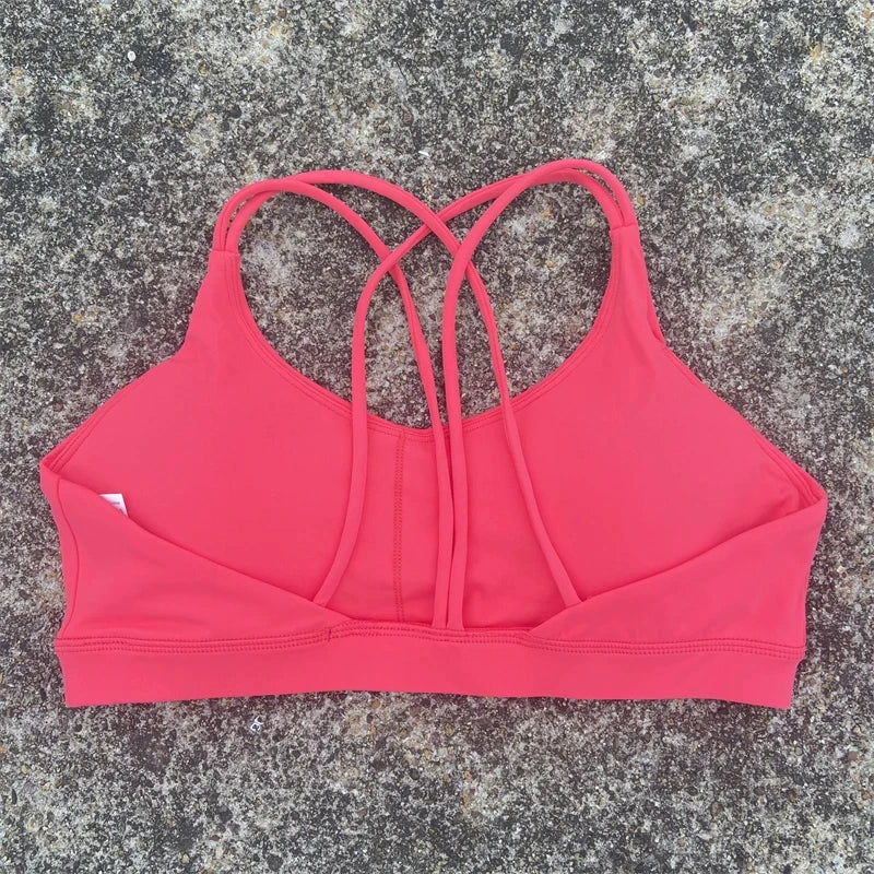 Women's Multi Strap Cross Back Sports Bra