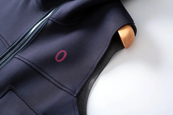 Mid Length Waistcoat Sleeveless Jackets Two Sided Wearing Contrasting Color Hooded Air Cotton Drape Vest For Women