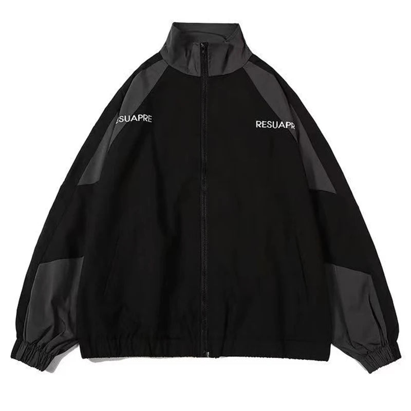 Color Block Long Sleeve Casual Streetwear Racing Style Jacket