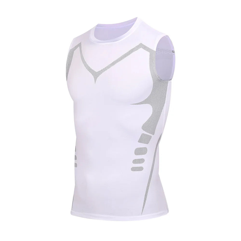 Fitted Sports Compression Shirt with Original Sleeve Style Options