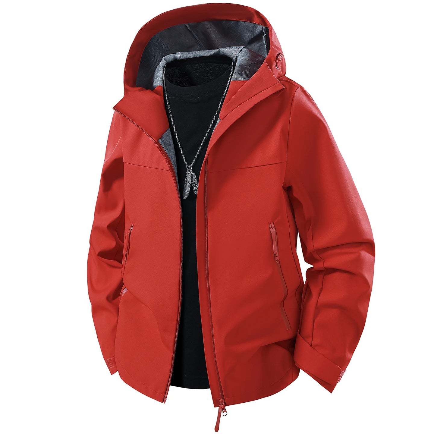 Unisex Waterproof Oil-Resistant Hiking Jacket for Outdoor Use