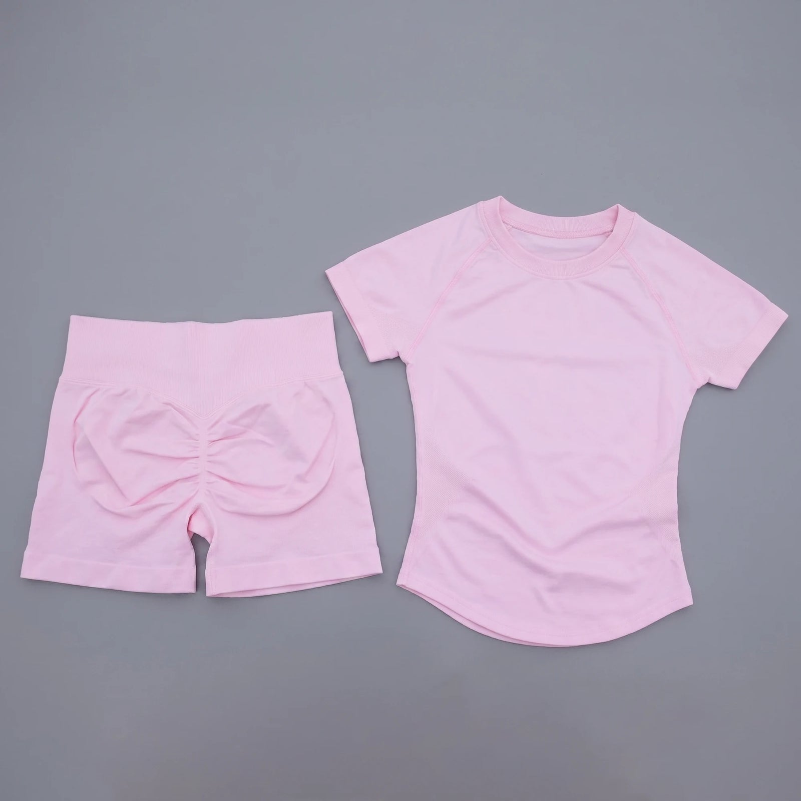 Women's Top And Shorts Yoga Set For Workout Outfits