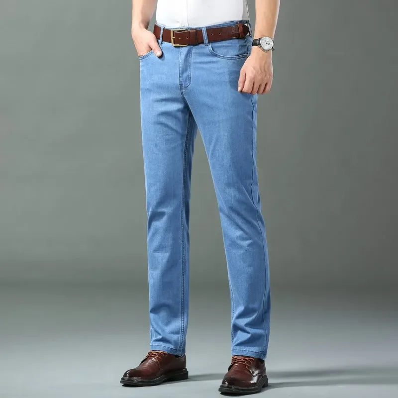 Men's Straight Leg Denim Jeans for Casual Everyday Wear