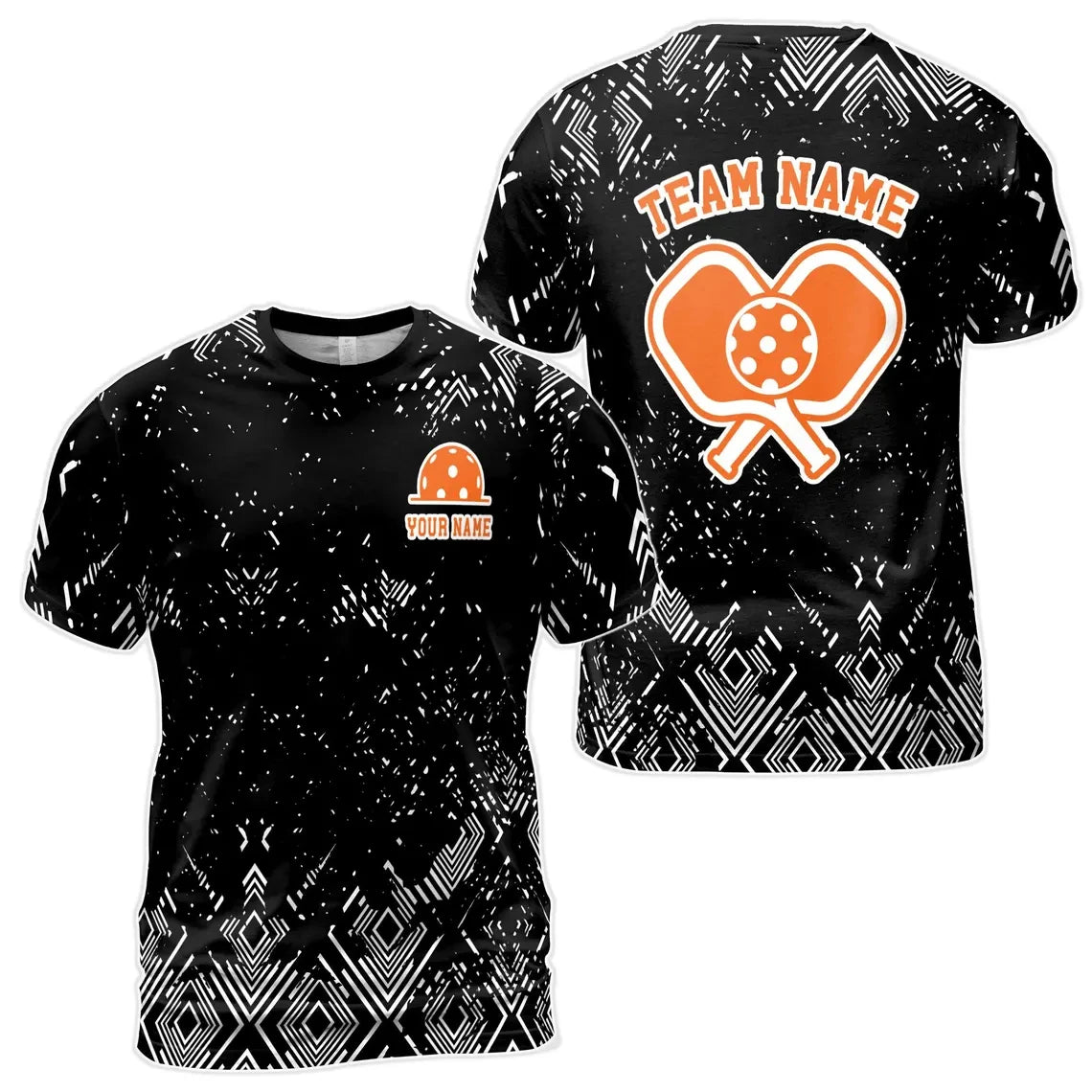 Pickleball Graphic Short Sleeve Crew Neck Sports T Shirt