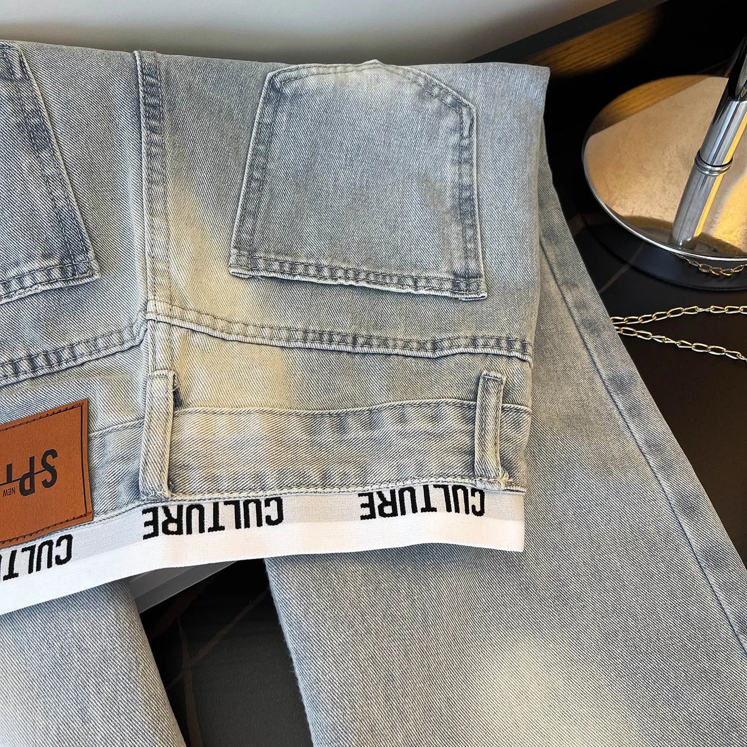 Women's Blue Distressed Denim Denim Jeans For Everyday Outfits