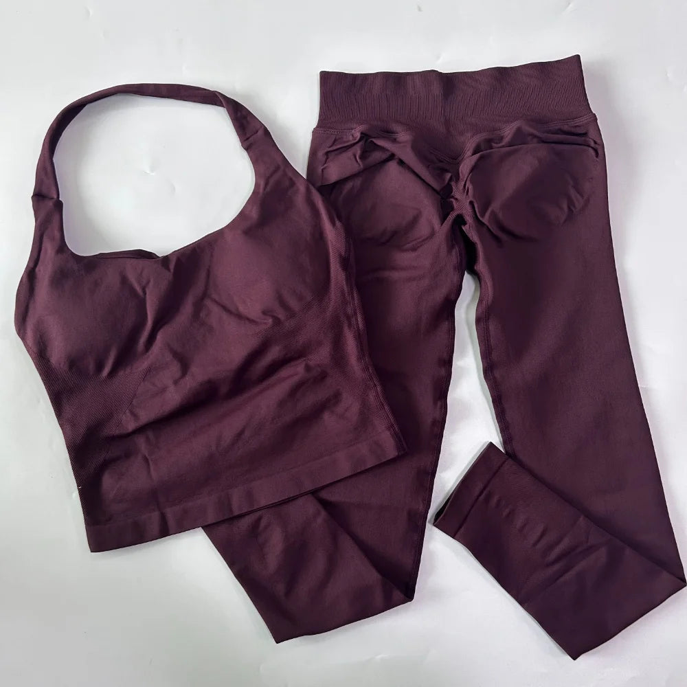 Women's Tank And Shorts Yoga Set For Workout Outfits