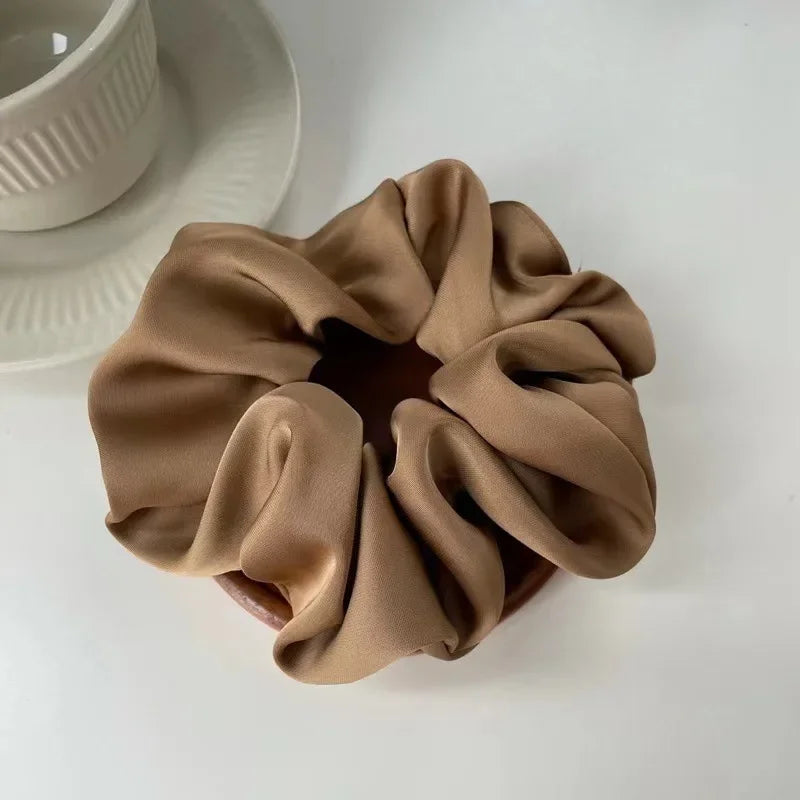 Fabric Scrunchie Elastic Hair Band for Ponytail and Bun Styling
