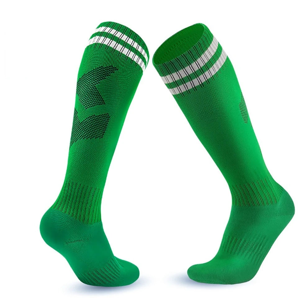 Striped Cuff Football Socks with Adult and Child Size Options