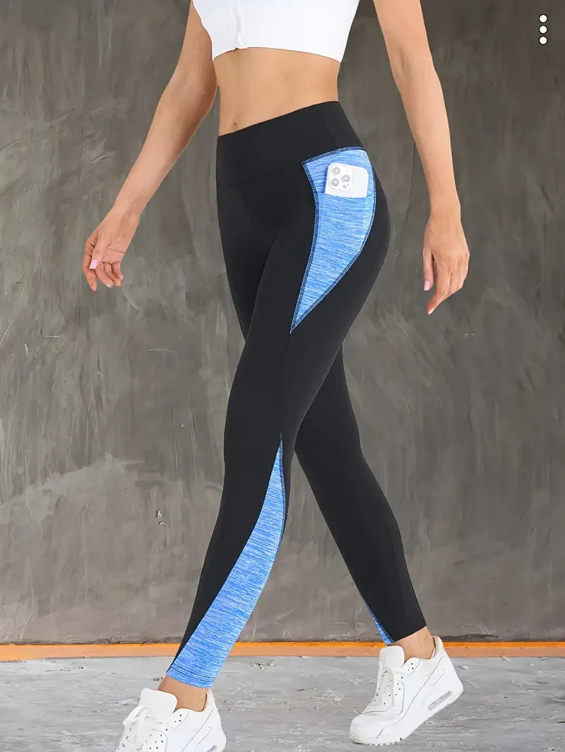 Women's Side Pocket Panelled Capri Leggings For Workout Outfits