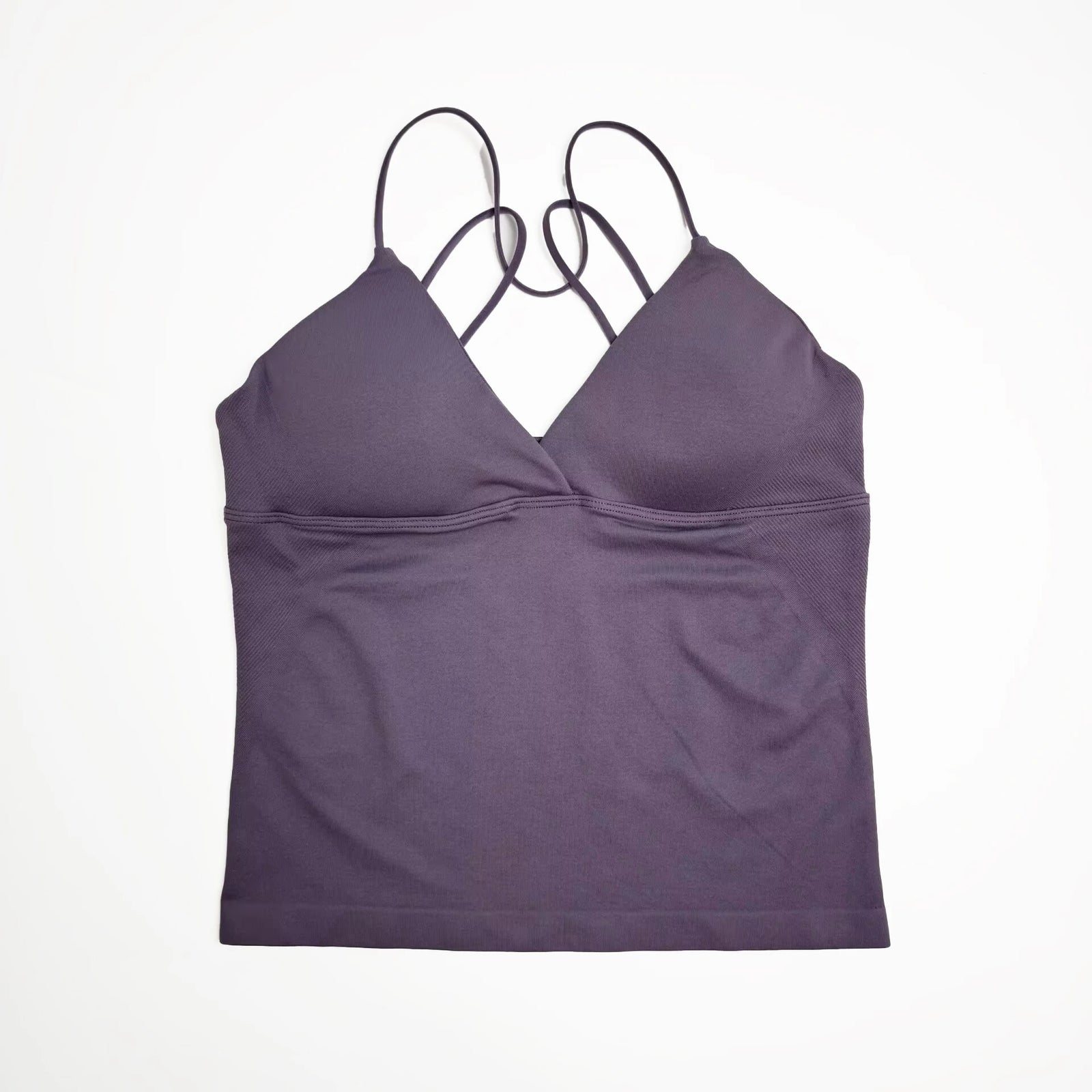 Women's Twist Front Thin Strap Tank Top For Workout Outfits