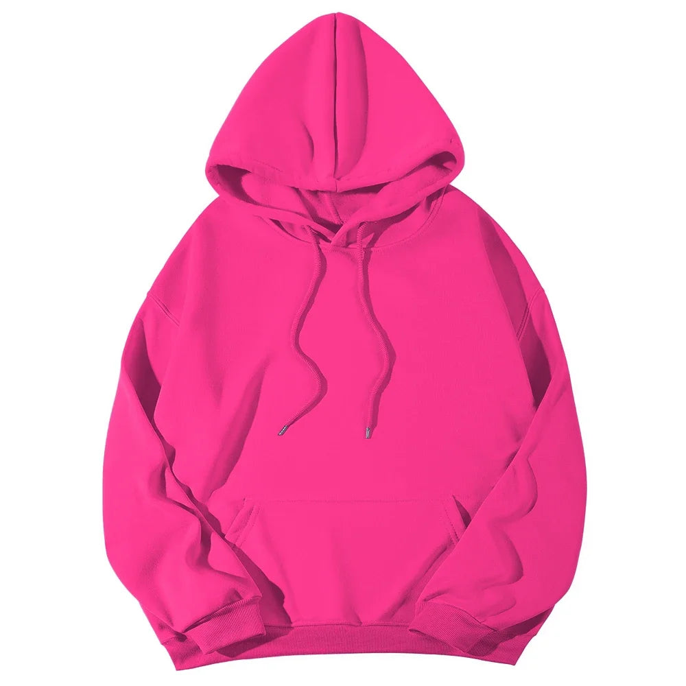 Long Sleeve Casual Hooded Sweatshirt with Relaxed Streetwear Styling