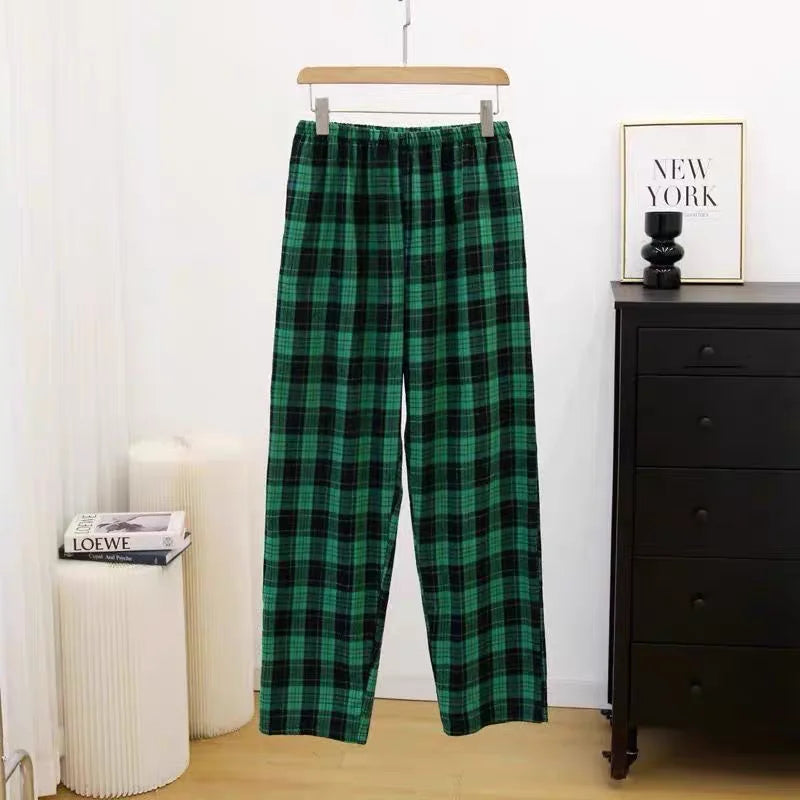 Men's Patterned Elastic Waist Straight Leg Pajama Lounge Pants