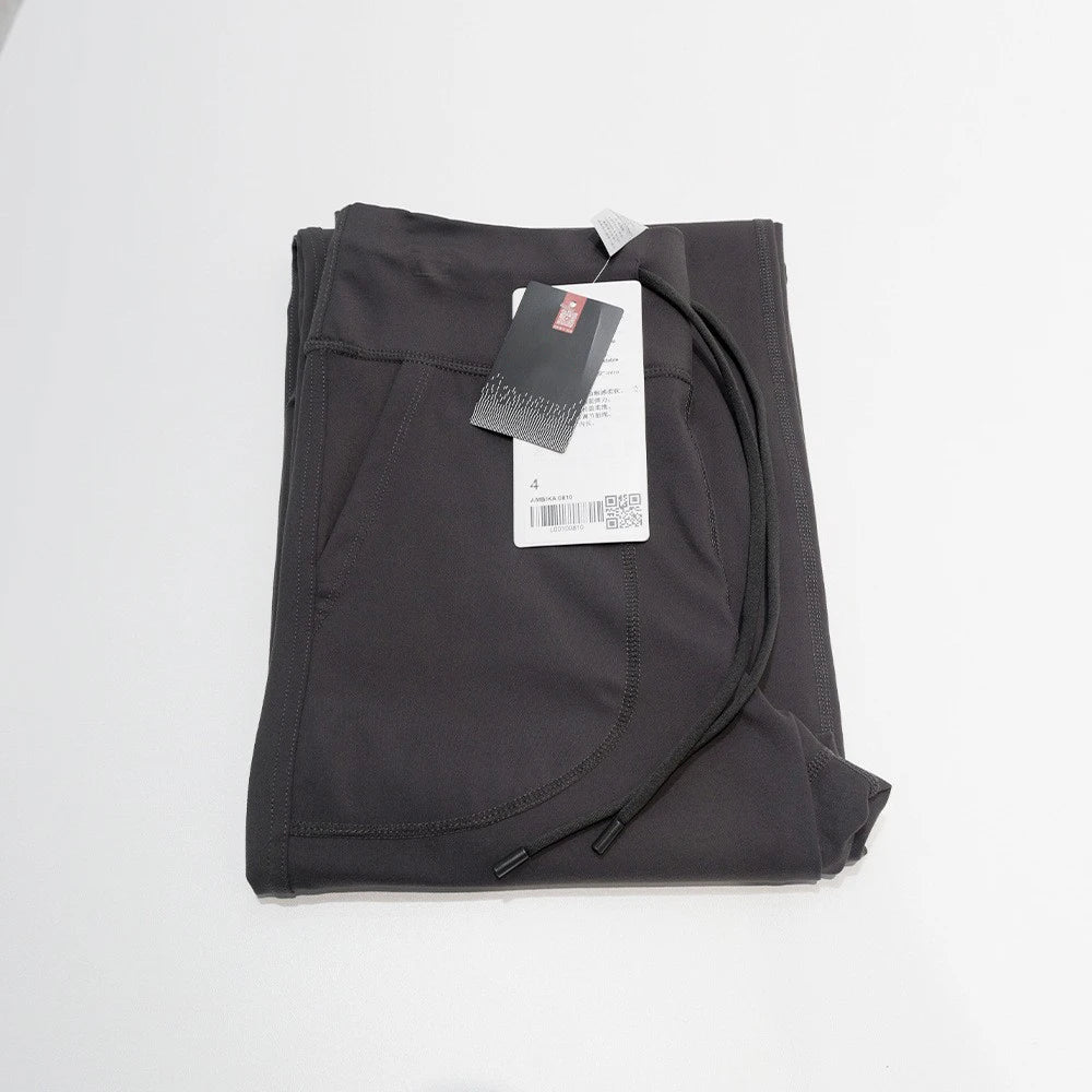Women's High Waist Nylon Blend Wide Leg Pants for Casual Outdoor Outfits