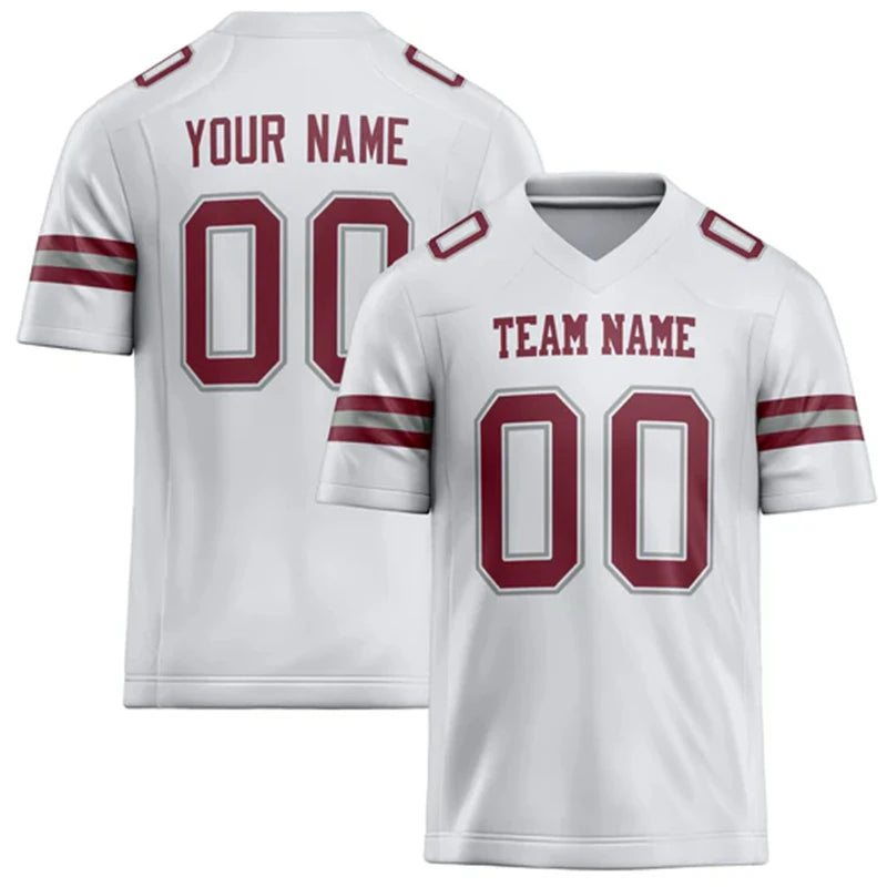 Rugby Graphic Short Sleeve Sports Jersey with Number Print