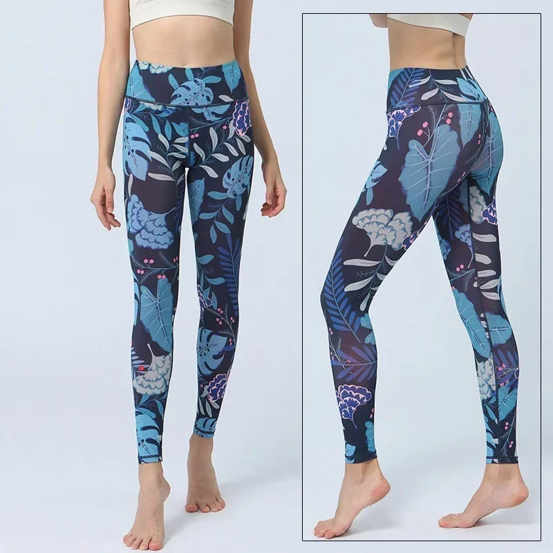Women's Printed High-Waist Workout Leggings