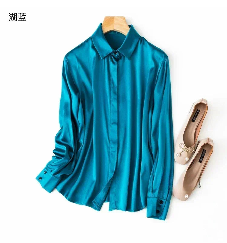 Women's Collared Long Sleeve Shirt