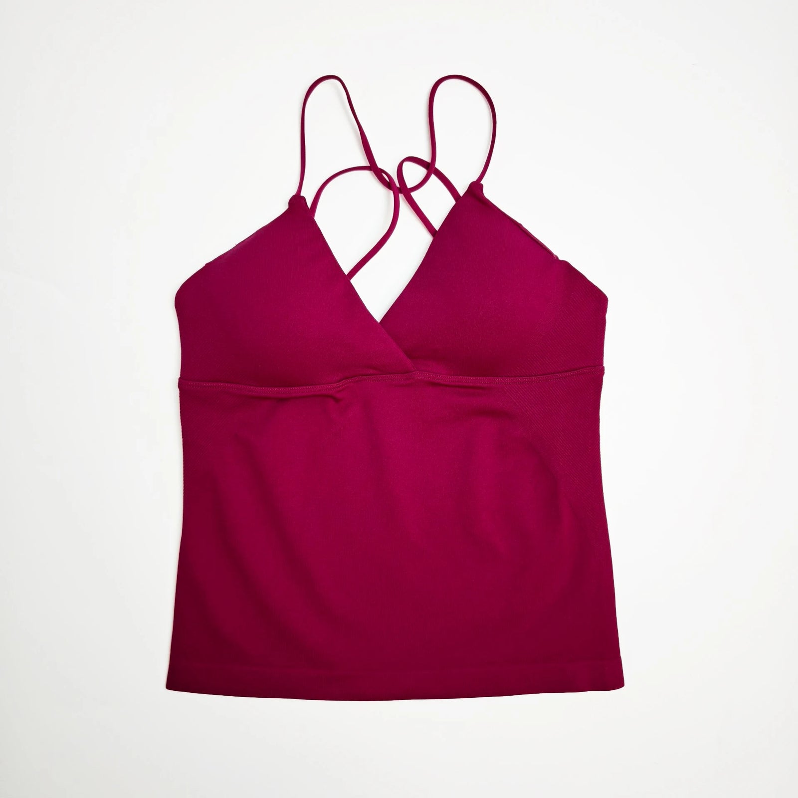 Women's Twist Front Thin Strap Tank Top For Workout Outfits