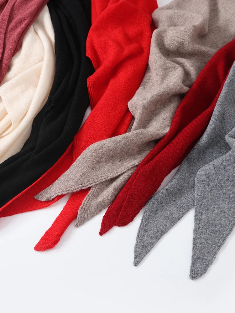 Triangle Tie Wrap Scarf for Layering over Outfits
