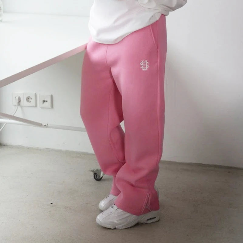 Full Length Loose Fit Casual Streetwear Drawstring Pants