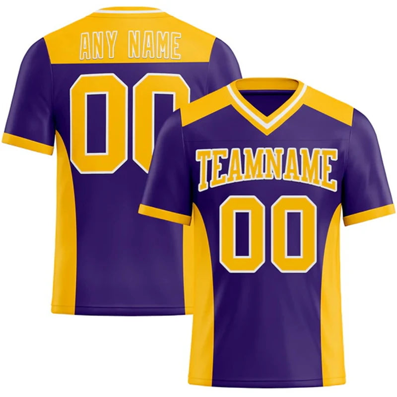 Number Print Football Short Sleeve Jersey For Sports Outfits