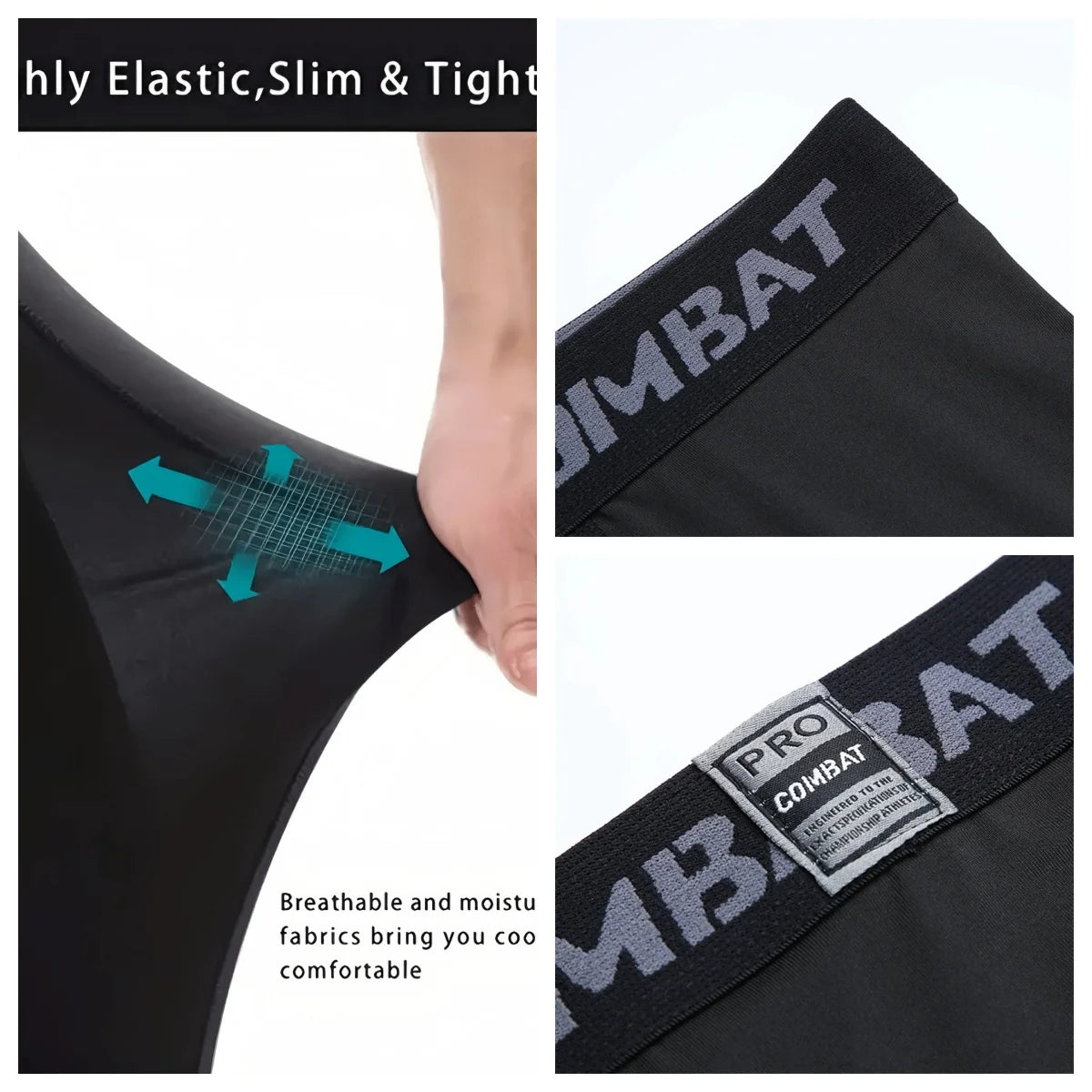 Men's Fitted Training Leggings for Gym and Running