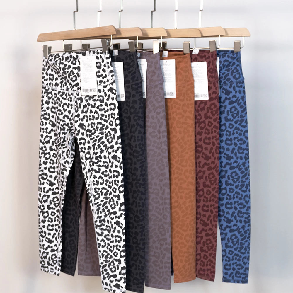 Women's Leopard Print Full Length Leggings For Workout Outfits