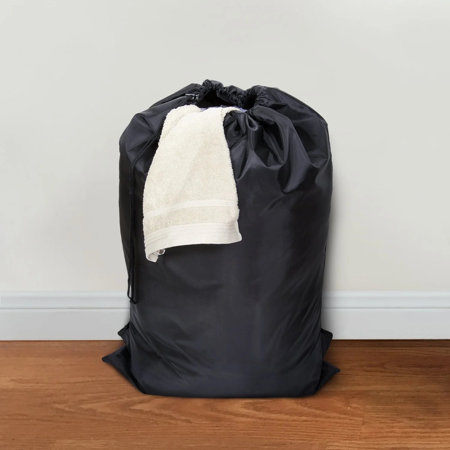 Drawstring Laundry Backpack for Travel and Dorm Clothing Storage Needs