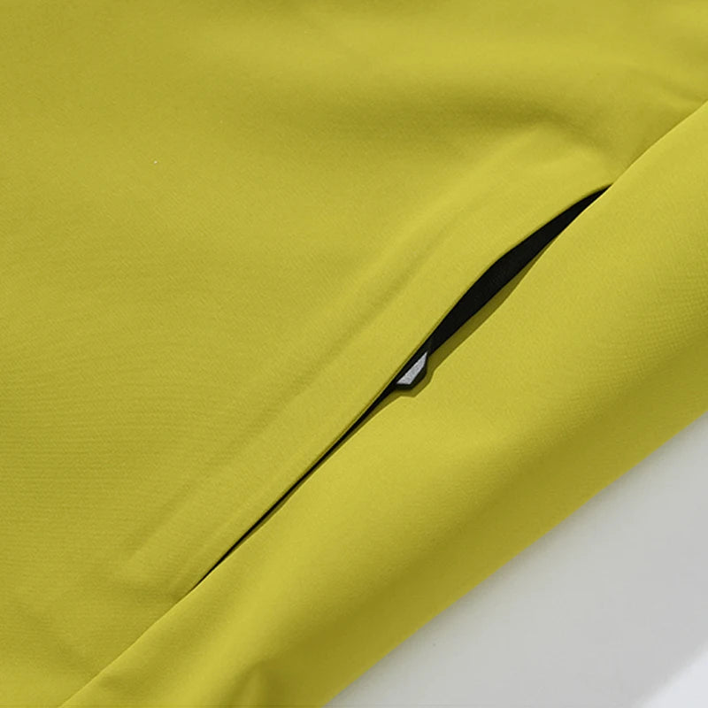 Hooded Long Sleeve Full Zip Outdoor Hiking Jacket with Pockets