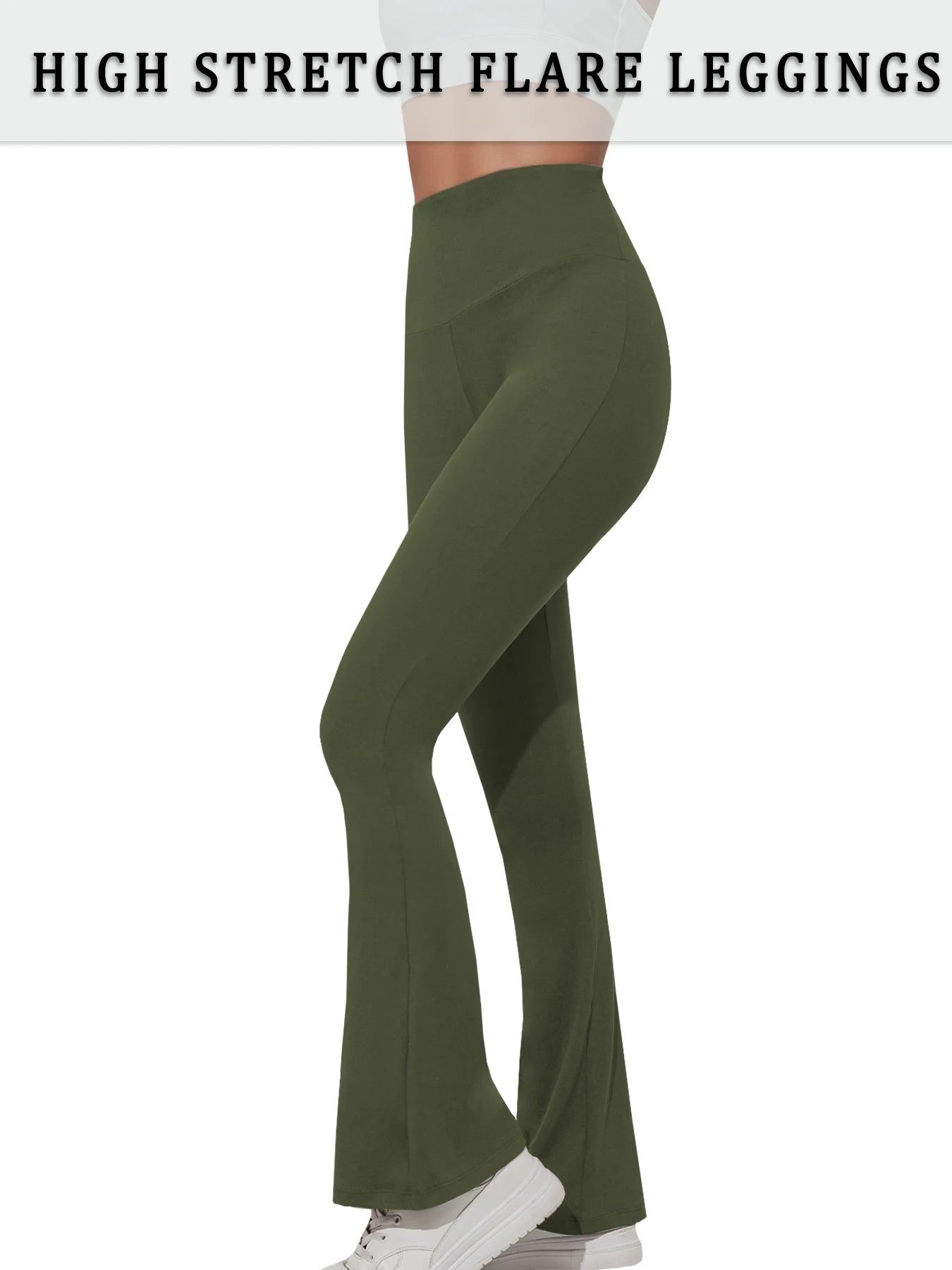 Women's High Waist Flared Leggings For Workout Outfits