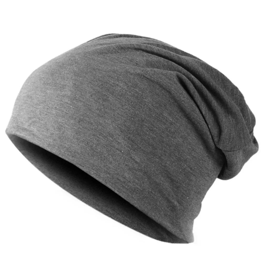 Solid Slouchy Pull On Beanie with Draped Crown