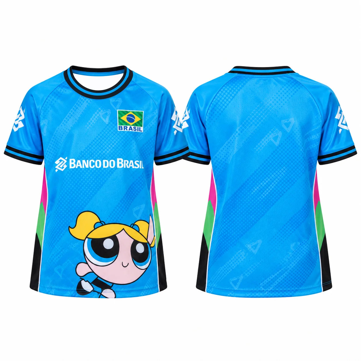 Brazil Cartoon Volleyball Short Sleeve Jersey For Sports Outfits