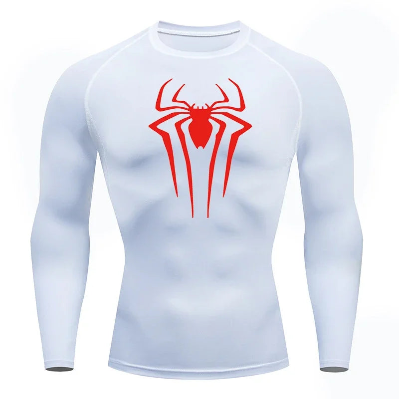 Fitted Crew Neck Long Sleeve Compression T Shirt