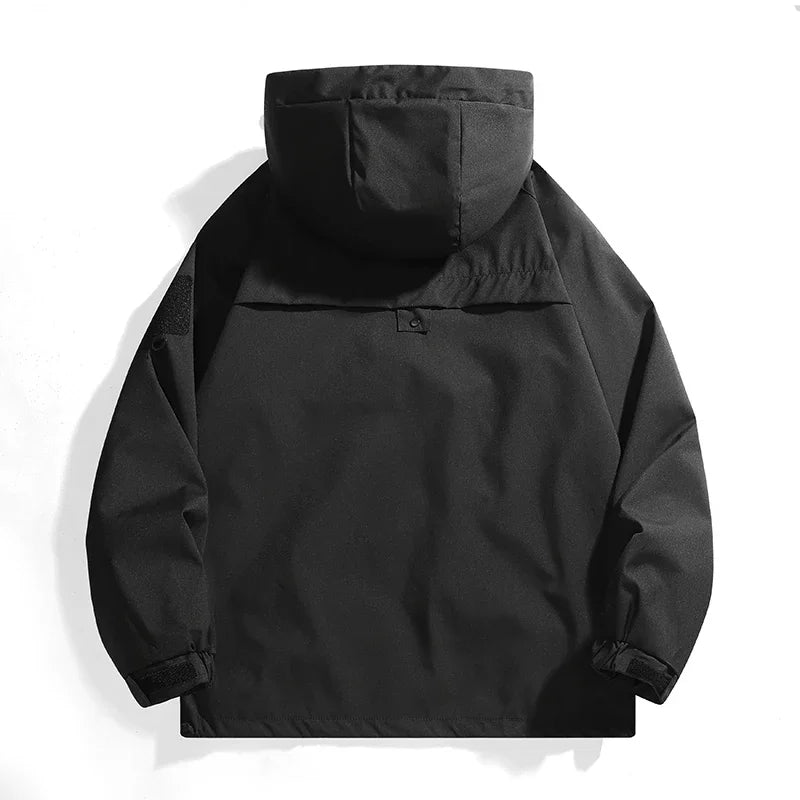 Hooded Colorblock Outdoor Jacket