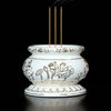 Chinese White Ceramics Incense Burner Ornaments Home Feng Shui Small Buddha Hall Worship Decoration Buddhist Decor Accessories