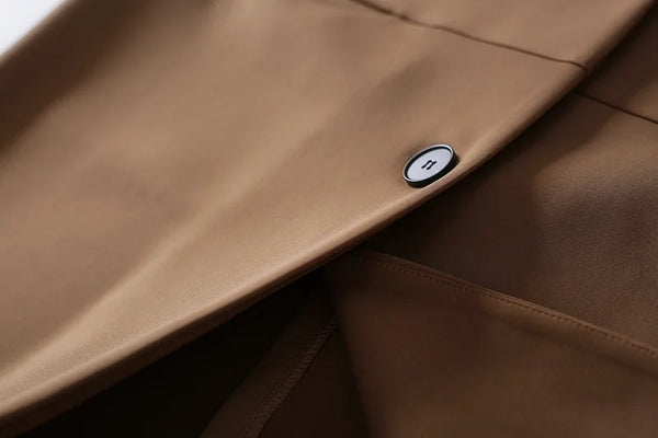 Sleeveless Vests For Women Retro Outerwear Spring Autumn Air Cotton Turn Down Collar Long Pocket Casual Jacket Woman