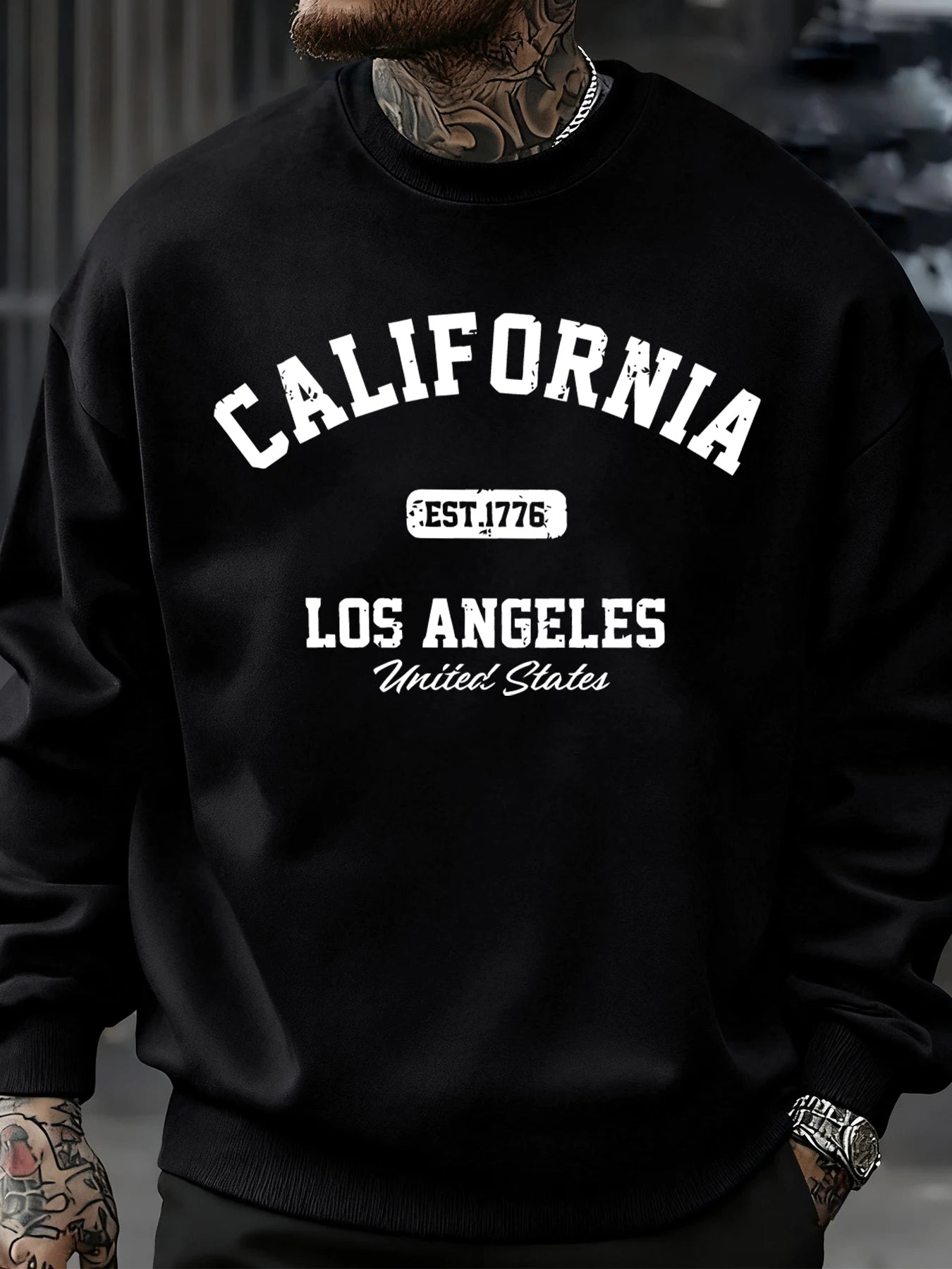 Men's California Los Angeles Fleece Crewneck Sweatshirt