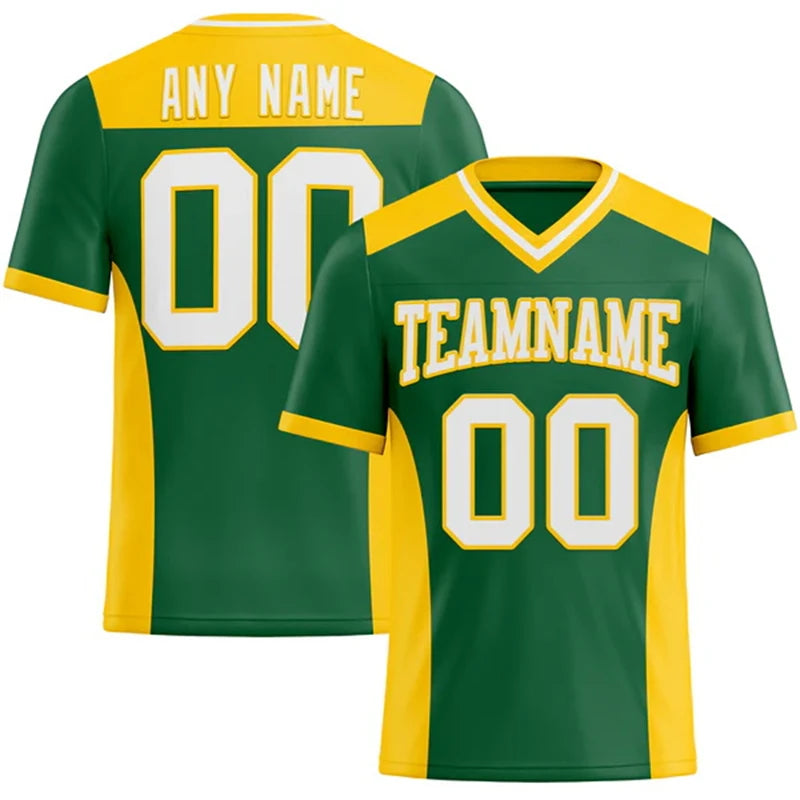 Number Print Football Short Sleeve Jersey For Sports Outfits