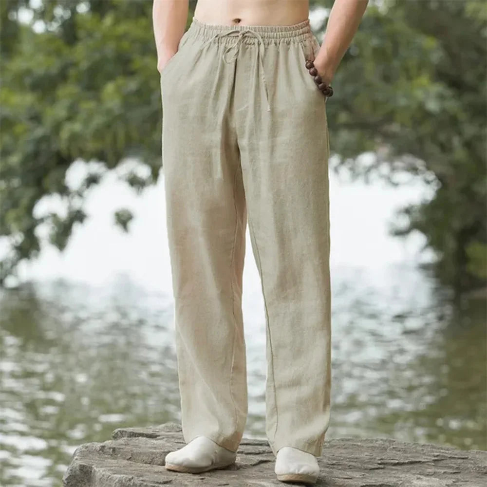 Men's Elastic Waist Casual Pants For Everyday Wear