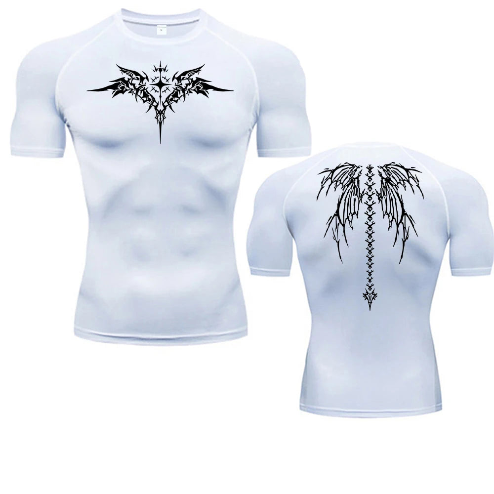 Fitted Sports Compression Shirt with Original Sleeve Style Options