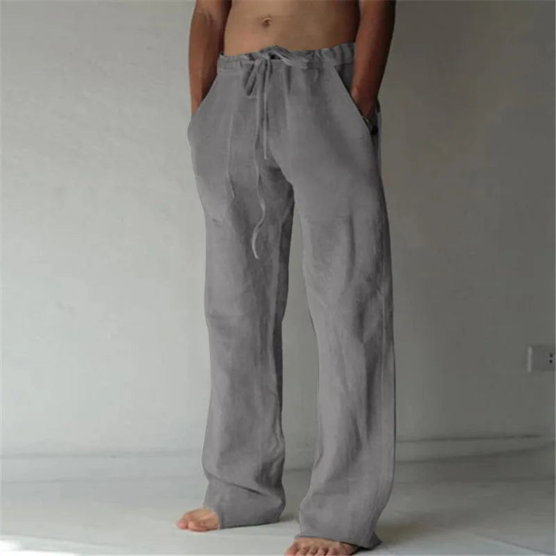 Men's Drawstring Waist Casual Pants For Everyday Wear