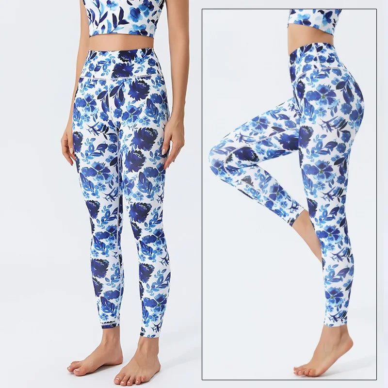 Women's Printed High-Waist Workout Leggings
