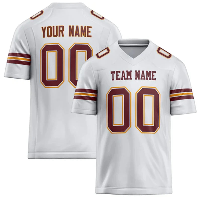Rugby Graphic Short Sleeve Sports Jersey with Number Print