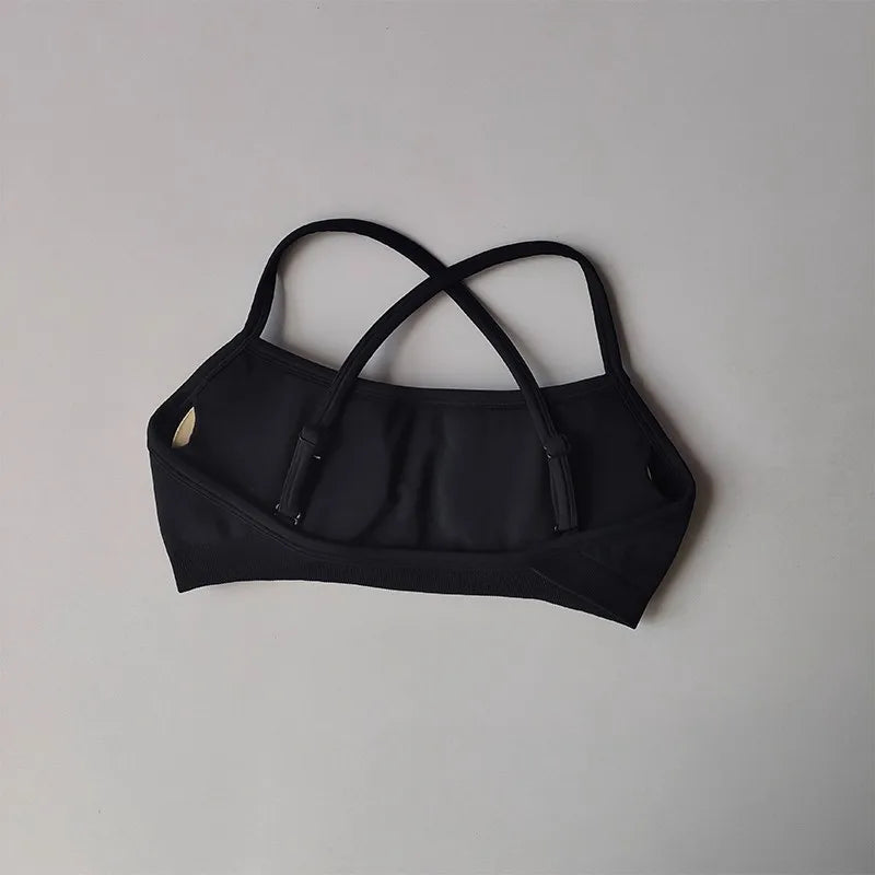 Women's Thin Strap Cross Back Sports Bra