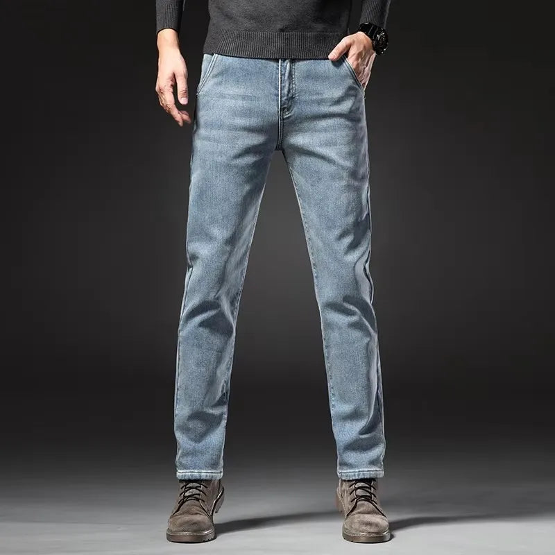 Men's Straight Leg Denim Jeans for Casual Everyday Wear