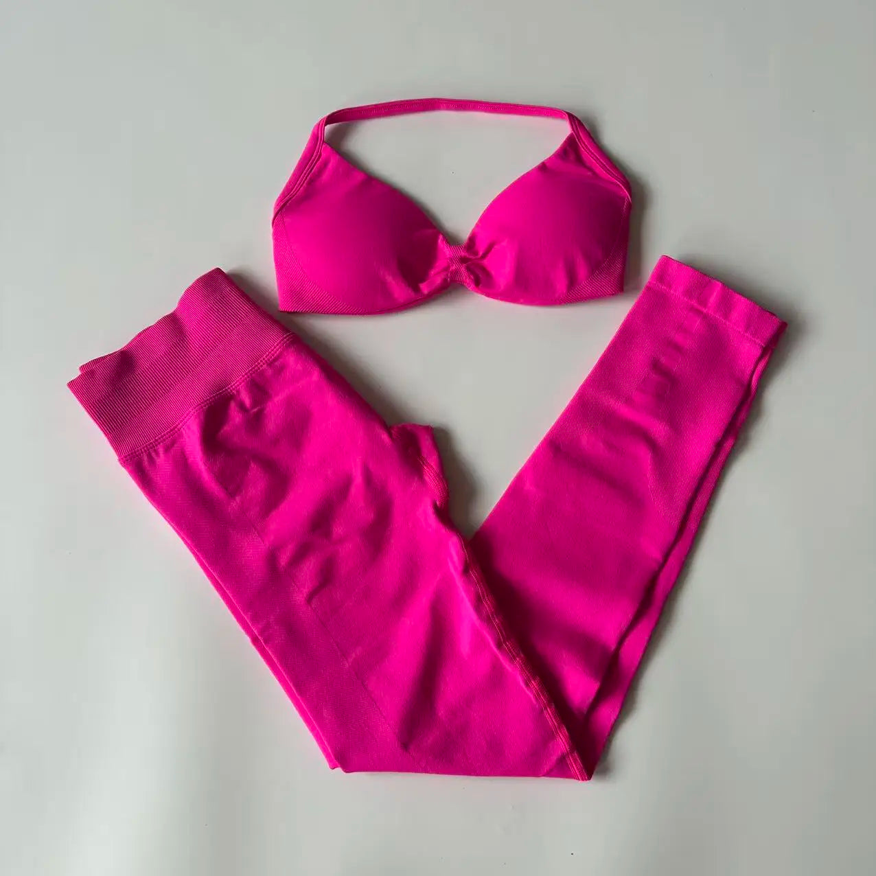 Women's Strappy Bra And Leggings Yoga Set For Workout Outfits