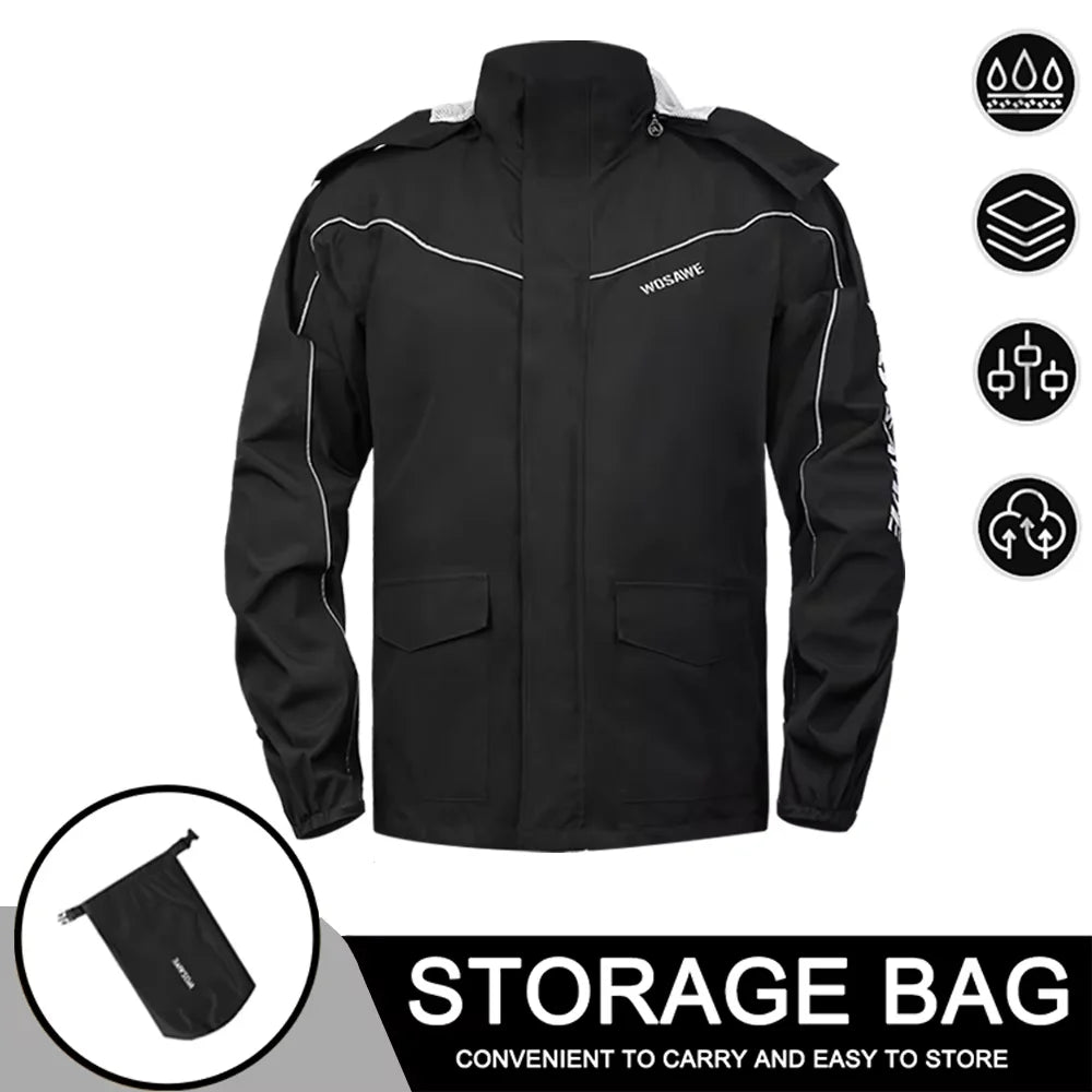 Outdoor Hooded Jacket and Trouser Clothing Set with Style Options